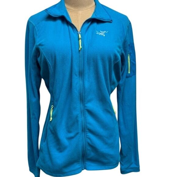 "ARCTERYX" Womens Full Zip Fleece Polartec SZ L Jogger  Gym Yoga Jacket Running - Picture 2 of 11